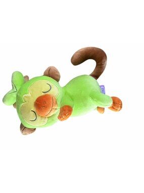 Pokemon Suyasuya Friends Grookey Plush Doll 10" Soft Sleeping Monkey Toy Cute Co